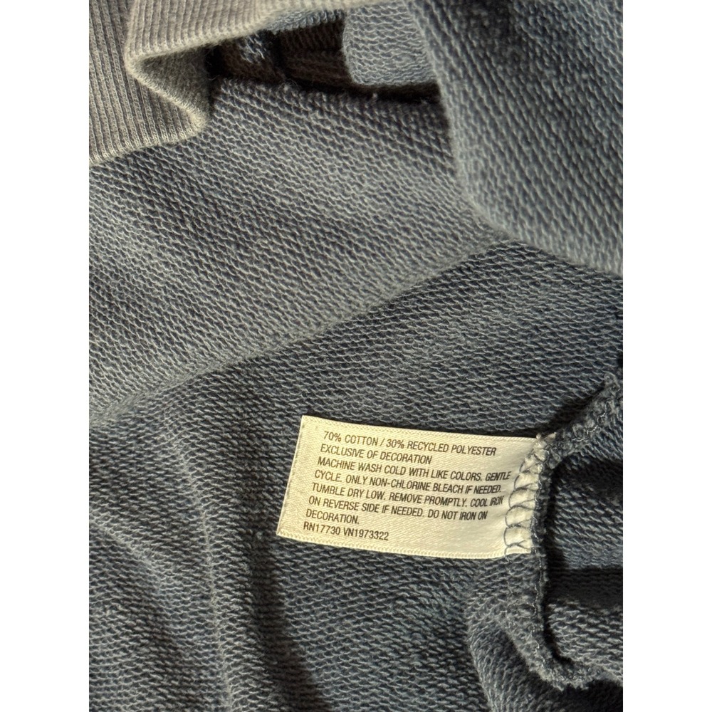 OVERSIZED Wild Fable Montauk Long Island NY Graphic Sweatshirt Gray Blue XXS - Picture 9 of 9